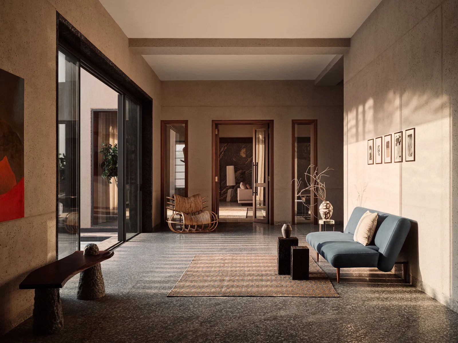 A House of Hancet Luxe residence at dusk
